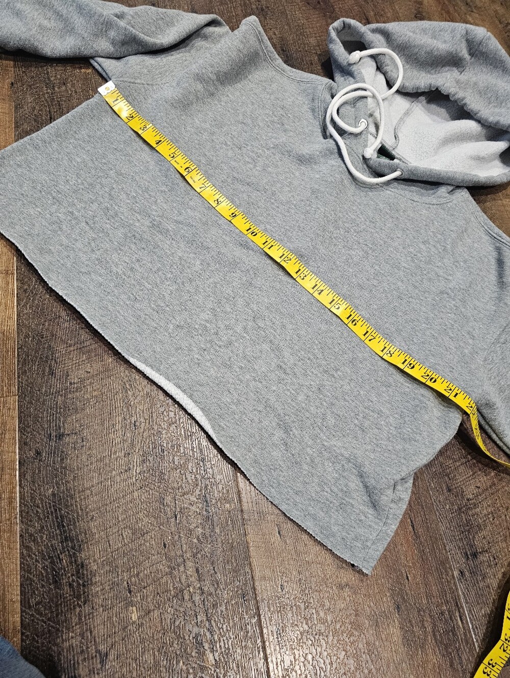 Wild Fable Women's Gray Cropped Hooded Sweatshirt - Picture 5 of 8